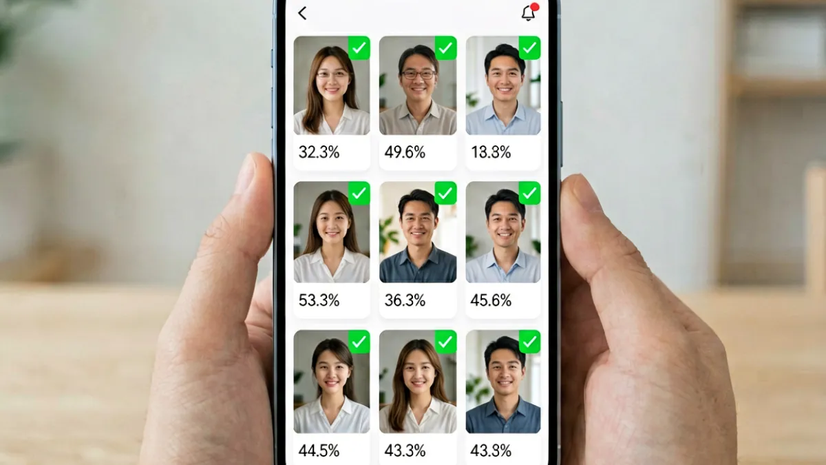 鉴黄师app图片批量检测界面，支持一次性上传多张图片并显示每张的风险评分